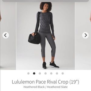 Lululemon Pace Rival Run Crop